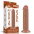 dildo 8'' Sliding Skin Dual Layer Dong Brown