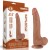 dildo 8.5'' Sliding Skin Dual Layer Dong Brown