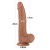 dildo 8.5'' Sliding Skin Dual Layer Dong Brown