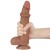 dildo 8.5'' Sliding Skin Dual Layer Dong Brown