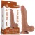 dildo 8.5'' Sliding Skin Dual Layer Dong Brown