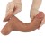 dildo 8.5'' Sliding Skin Dual Layer Dong Brown