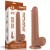 dildo 9'' Sliding Skin Dual Layer Dong Brown