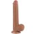 dildo 9'' Sliding Skin Dual Layer Dong Brown