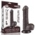 dildo 7'' Sliding Skin Dual Layer Dong Black
