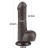 dildo 7'' Sliding Skin Dual Layer Dong Black