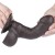 dildo 7'' Sliding Skin Dual Layer Dong Black