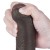 dildo 7'' Sliding Skin Dual Layer Dong Black