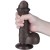dildo 7'' Sliding Skin Dual Layer Dong Black