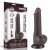 dildo 7.5'' Sliding Skin Dual Layer Dong Black