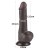 dildo 7.5'' Sliding Skin Dual Layer Dong Black