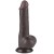 dildo 7.5'' Sliding Skin Dual Layer Dong Black