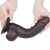 dildo 7.5'' Sliding Skin Dual Layer Dong Black
