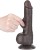 dildo 7.5'' Sliding Skin Dual Layer Dong Black