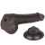 dildo 7.5'' Sliding Skin Dual Layer Dong Black