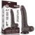 dildo 8.5'' Sliding Skin Dual Layer Dong Black