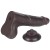 dildo 8.5'' Sliding Skin Dual Layer Dong Black