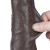 dildo 8.5'' Sliding Skin Dual Layer Dong Black