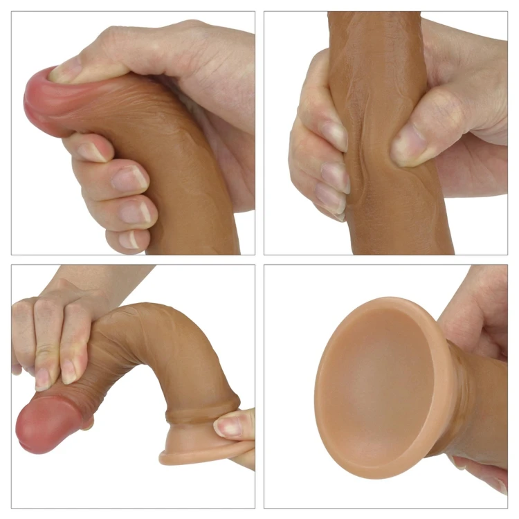 dildo 7'' Dual layered Platinum Silicone Cock