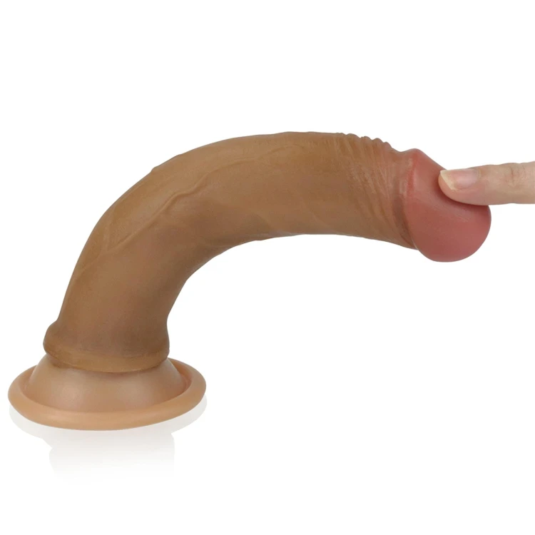 dildo 7'' Dual layered Platinum Silicone Cock