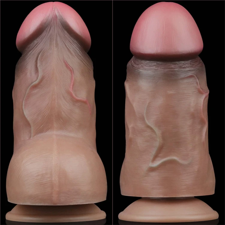 dildo 7.0'' Dual Layered Platinum Silicone Cock
