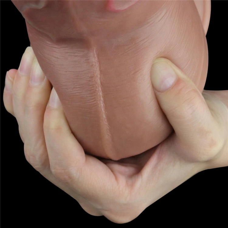 dildo 7.0'' Dual Layered Platinum Silicone Cock