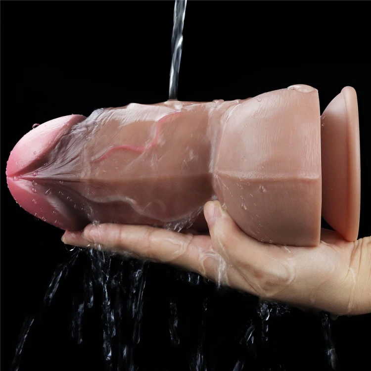 dildo 7.0'' Dual Layered Platinum Silicone Cock