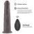 dildo 9.0'' Dual Layered Platinum Silicone Rotator