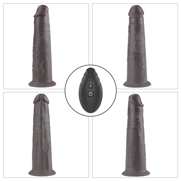 dildo 8.0'' Dual Layered Platinum Silicone Rotator