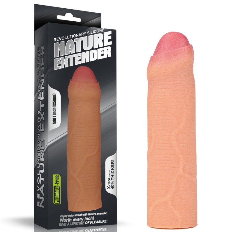 nakładka Add 1"" Revolutionary Silicone Nature Extender Uncircumcised
