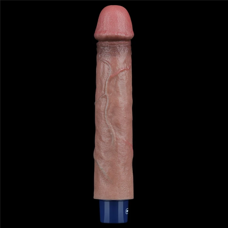 wibrator 9" REAL SOFTEE Rechargeable Silicone Vibrating Dildo