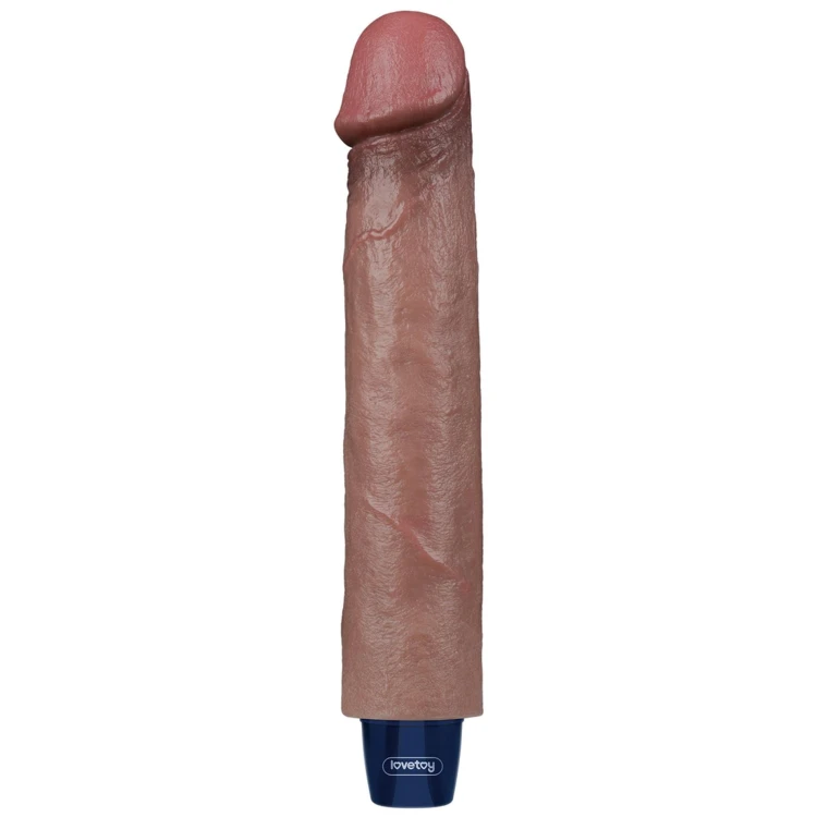 wibrator 9" REAL SOFTEE Rechargeable Silicone Vibrating Dildo