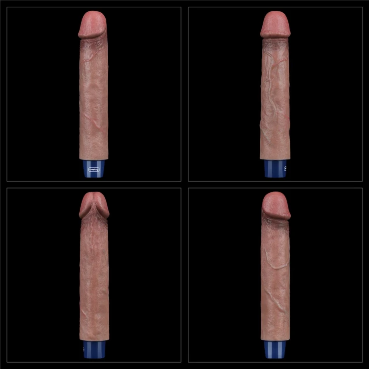 wibrator 9" REAL SOFTEE Rechargeable Silicone Vibrating Dildo