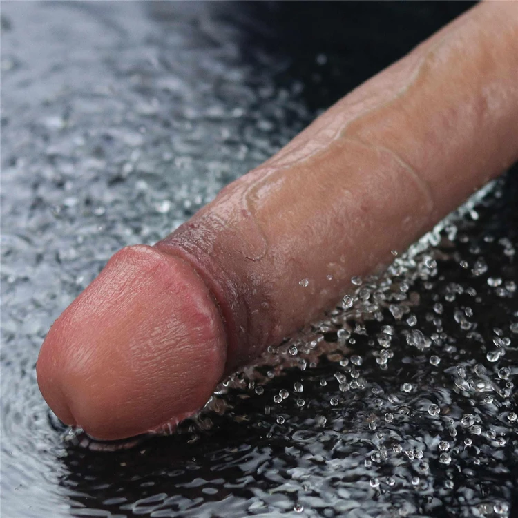 wibrator 9" REAL SOFTEE Rechargeable Silicone Vibrating Dildo