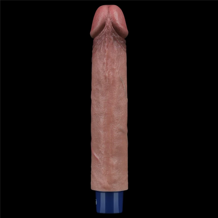 wibrator 9" REAL SOFTEE Rechargeable Silicone Vibrating Dildo