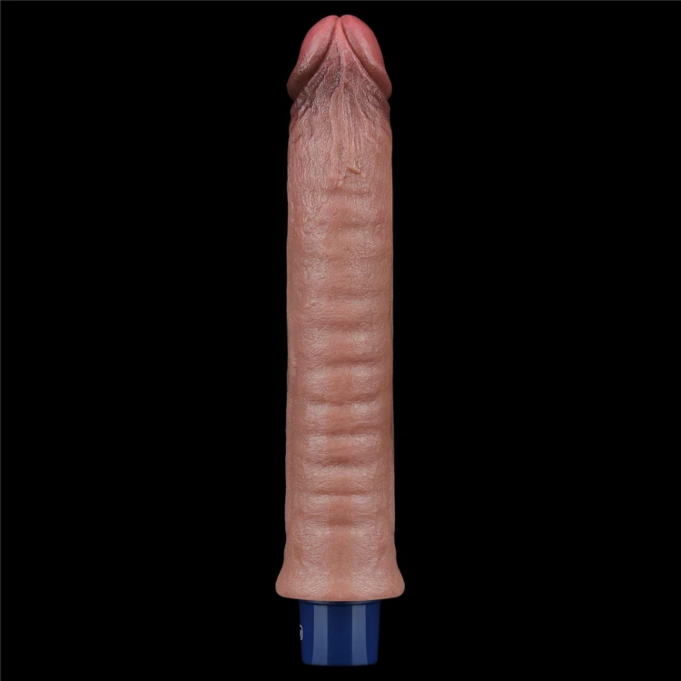 wibrator 9.5" REAL SOFTEE Rechargeable Silicone Vibrating Dildo