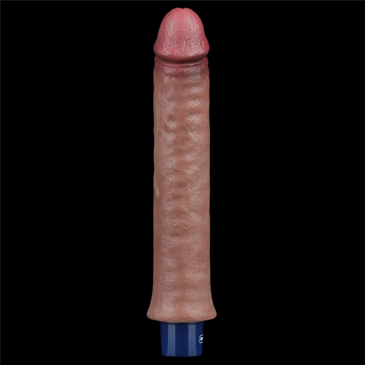 wibrator 9.5" REAL SOFTEE Rechargeable Silicone Vibrating Dildo
