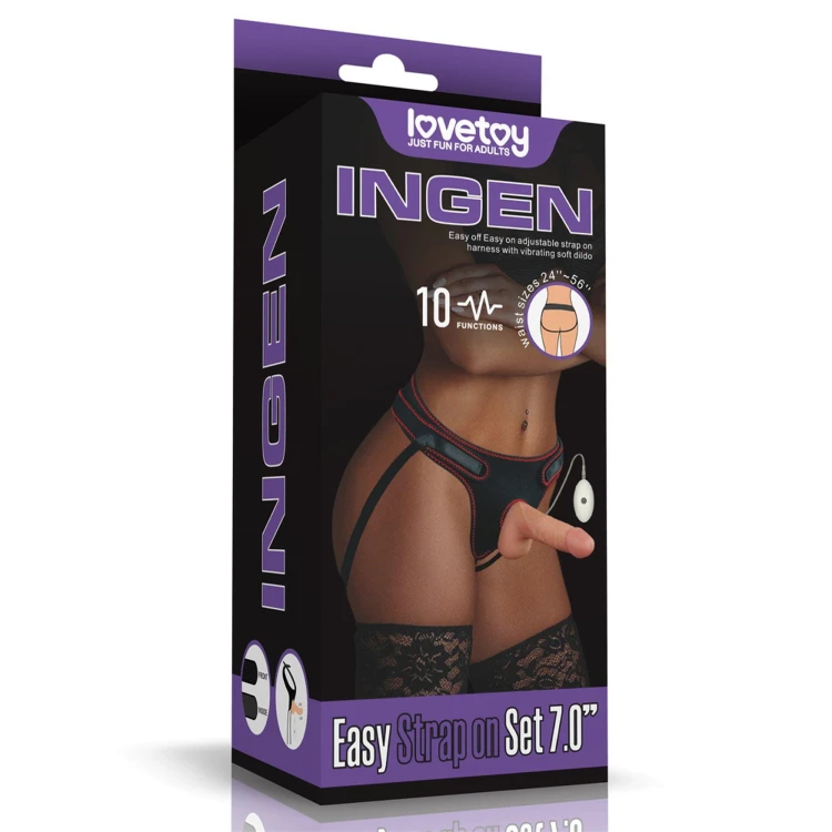 strap-on Vibrating Easy Set 7.0''