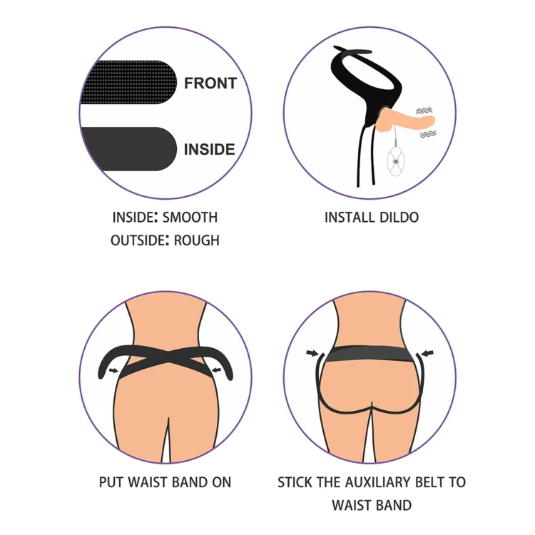 strap-on Vibrating Easy Set 7.0''