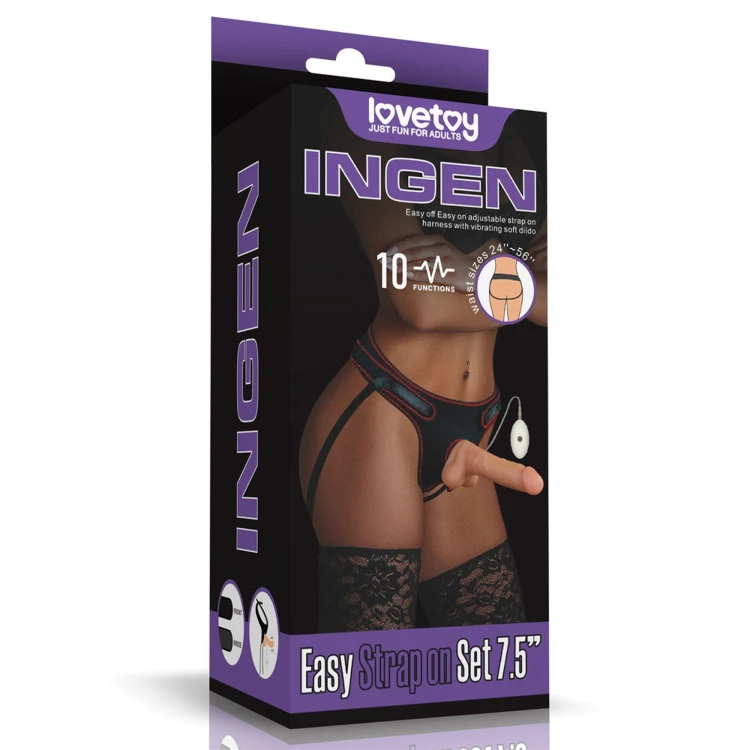 strap-on Vibrating Easy Set 7.5''
