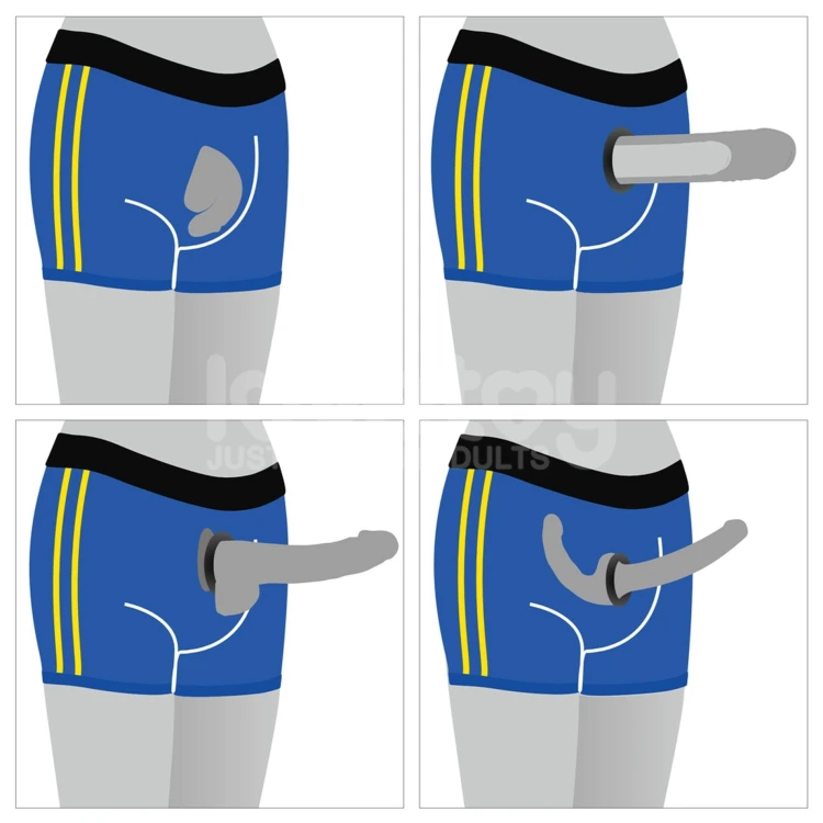 szorty strap-on Chic shorts Blue- 81 cm - 89 cm