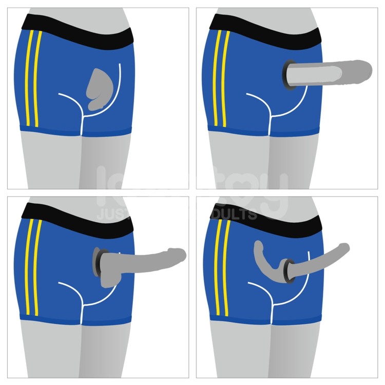 szorty strap-on Chic shorts Blue - 91,5 cm - 99,5 cm
