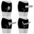 szorty strap-on Chic shorts Black -  81 cm - 89 cm