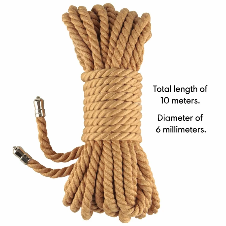 lina do krępowania Rebellion Reign Natural Knot Bondage Rope 10 m