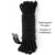 lina do krępowania Rebellion Reign Ebony Silky Bondage Rope 10 m