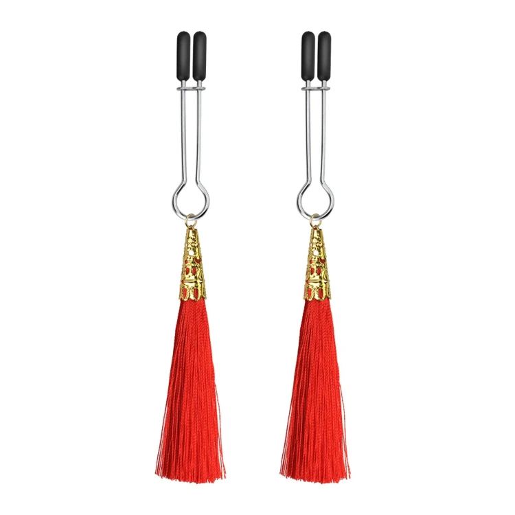 klamerki na sutki Glamor Tassel Nipple Clamp