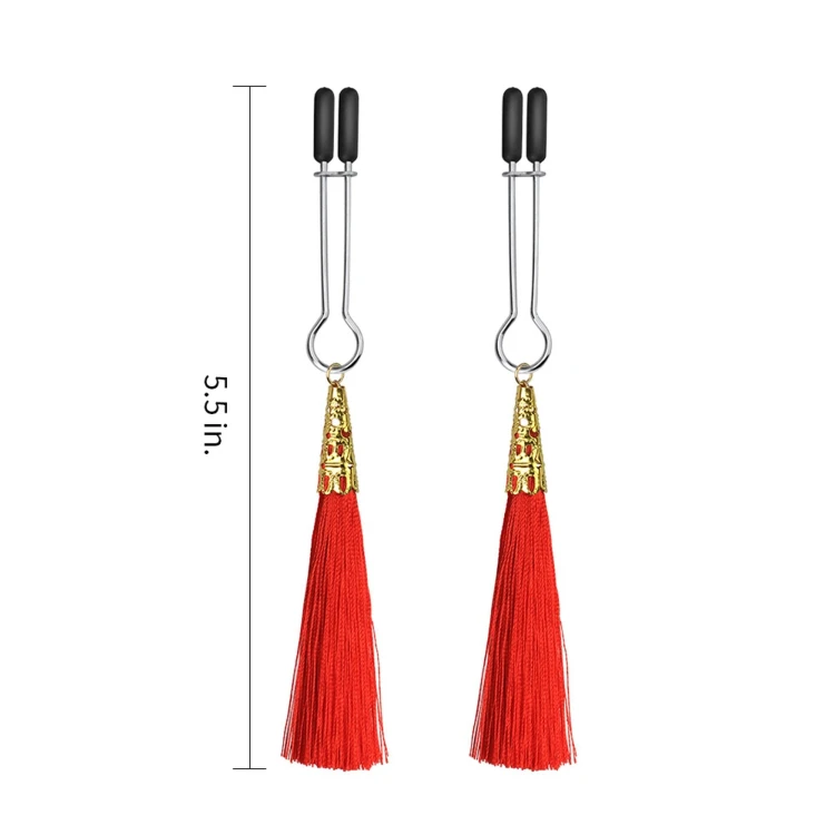 klamerki na sutki Glamor Tassel Nipple Clamp