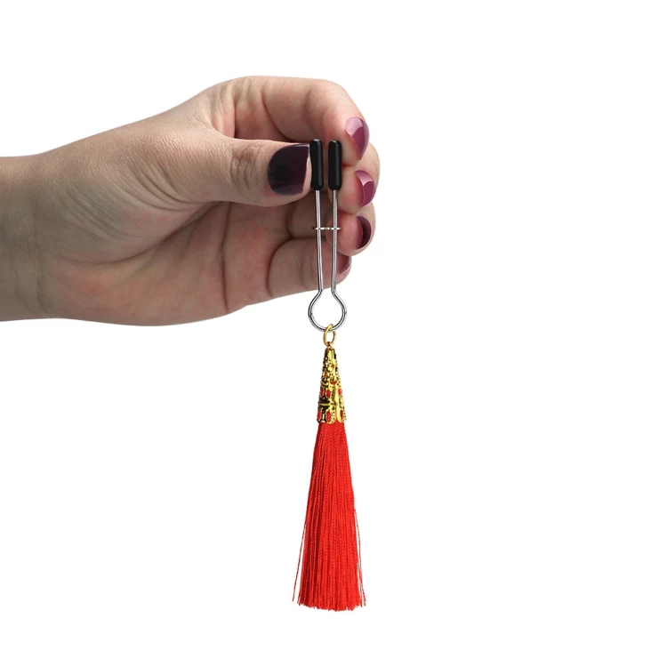 klamerki na sutki Glamor Tassel Nipple Clamp