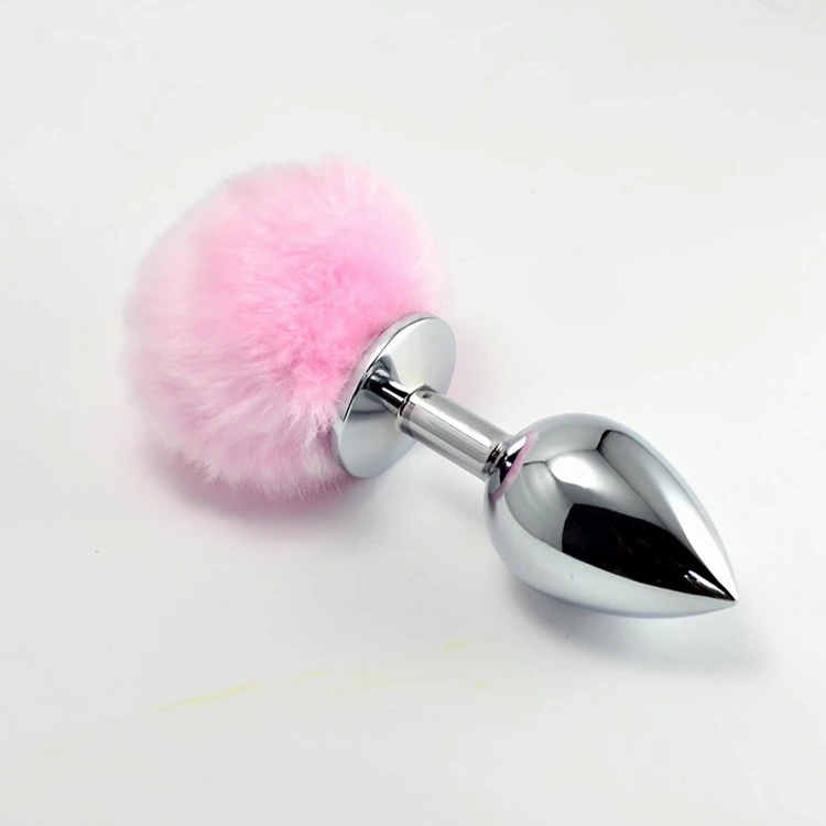 korek analny Pompon Metal Plug Large Pink