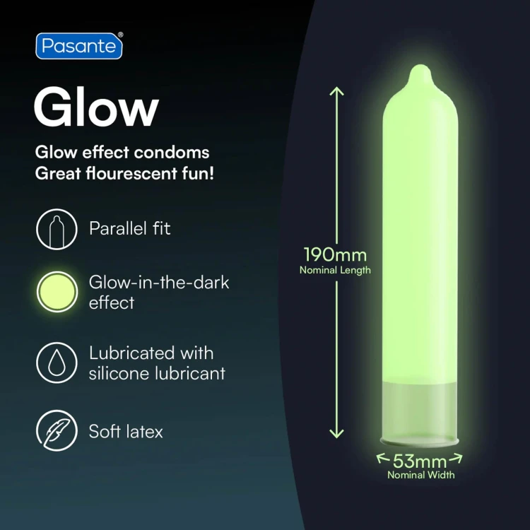 prezerwatywy Pasante Glow Condoms 3 pcs